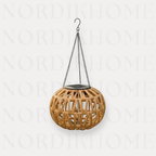 NordikHome™ Solar Woven Hanging Lantern