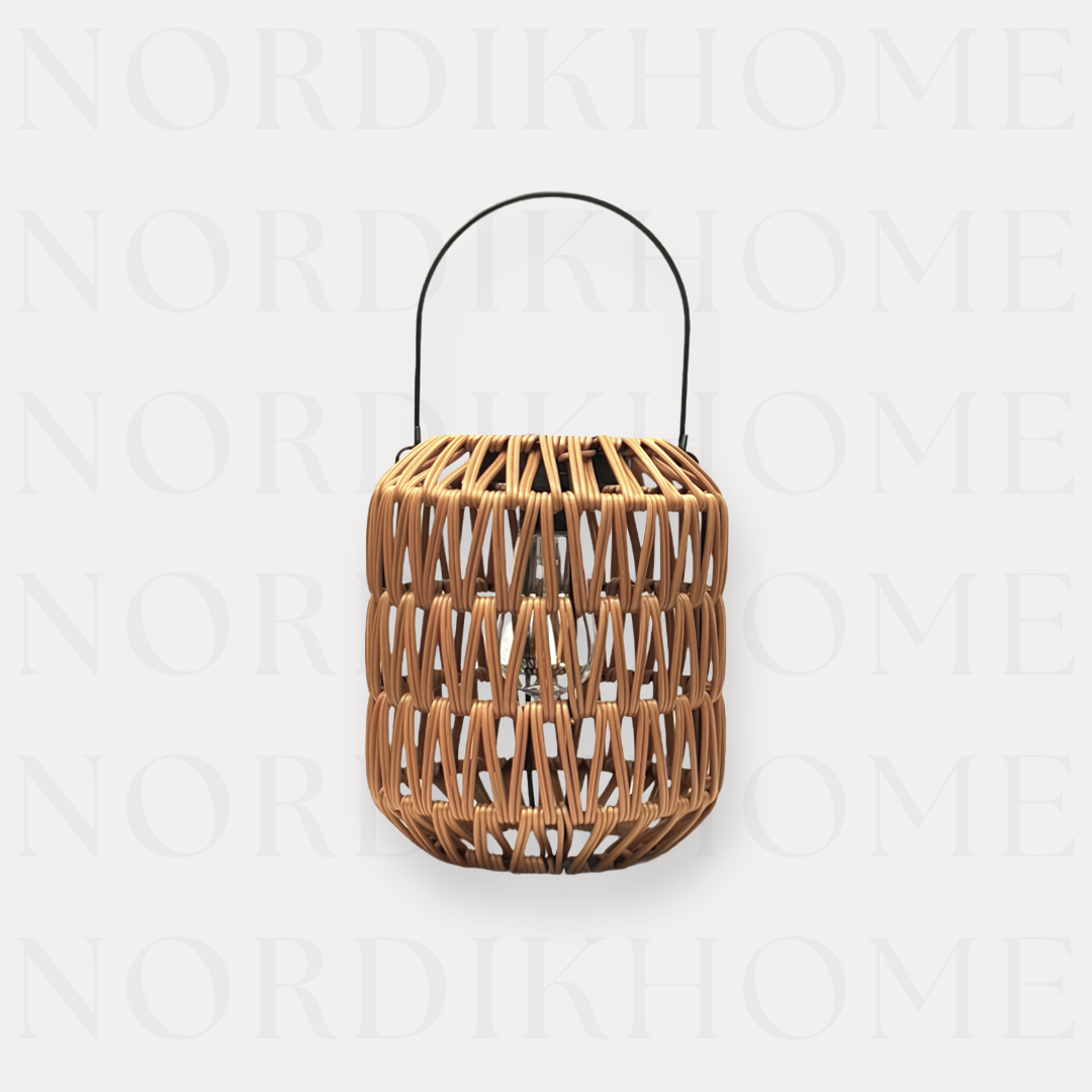 NordikHome™ Solar Woven Hanging Lantern