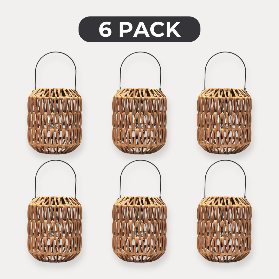 NordikHome™ Solar Woven Hanging Lantern