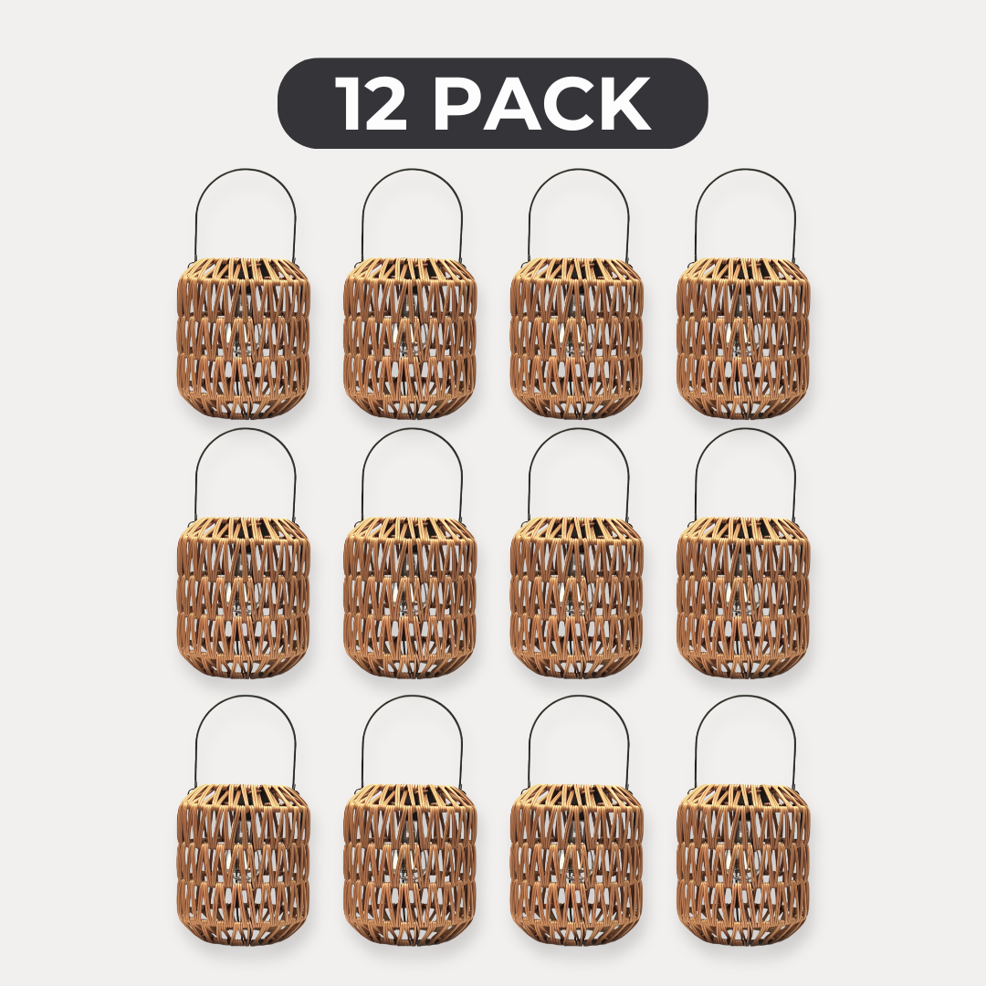 NordikHome™ Solar Woven Hanging Lantern