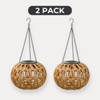 NordikHome™ Solar Woven Hanging Lantern