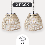 NordikHome™ Solar Woven Hanging Lamp