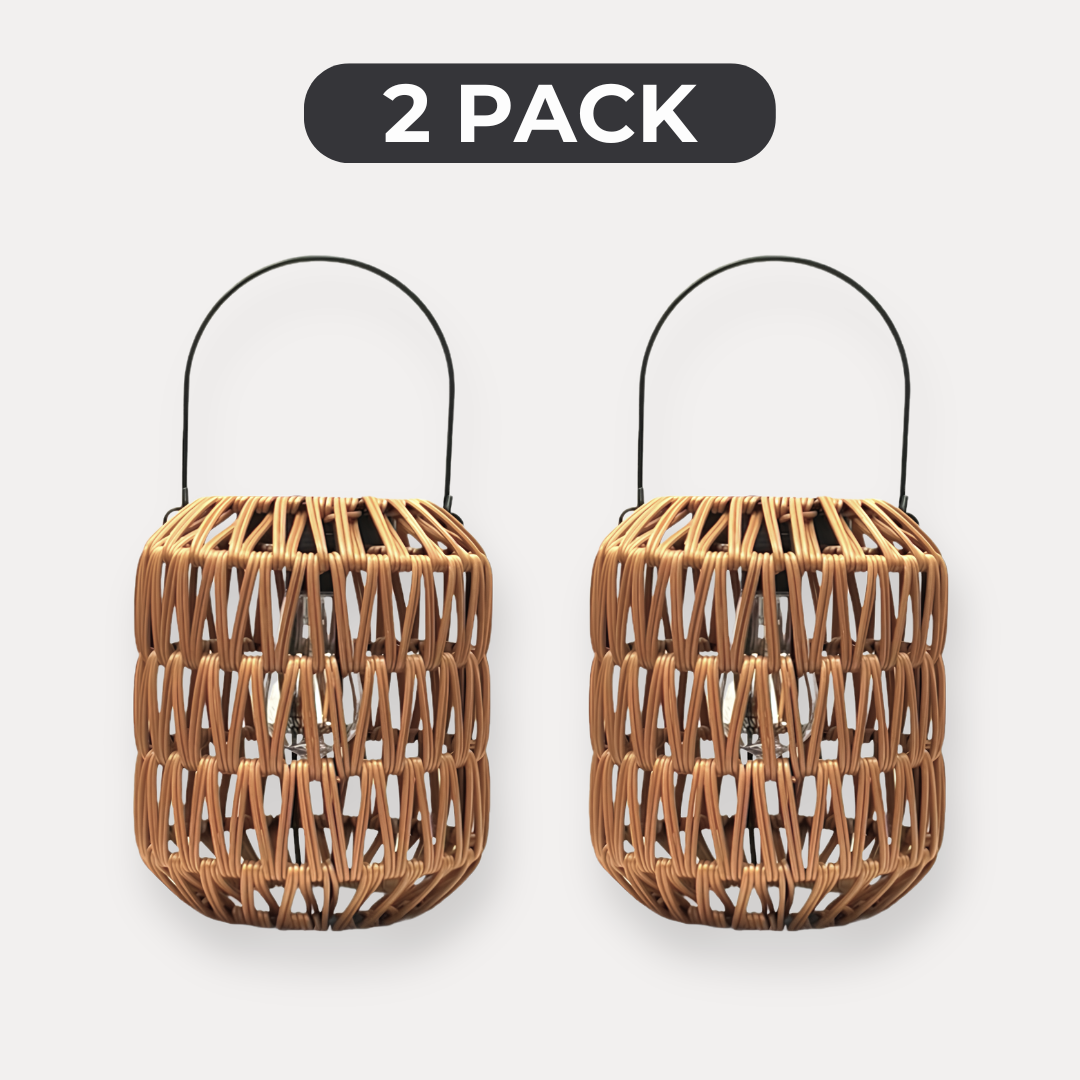 NordikHome™ Solar Woven Hanging Lantern