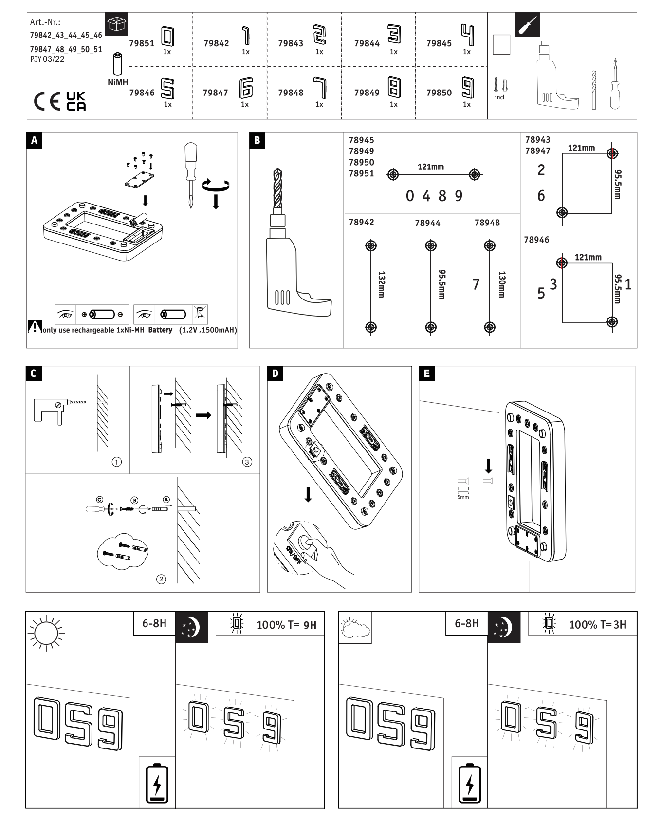 NordikHome™ Solar House Number Lights